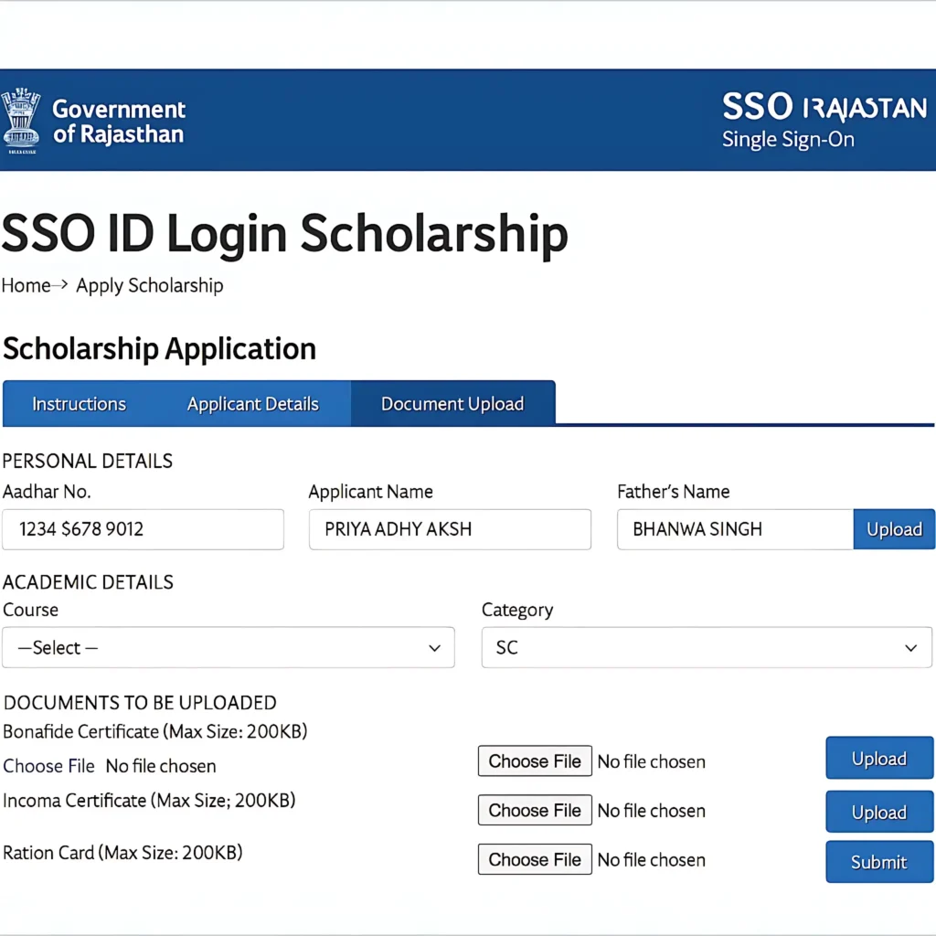 SSO पोर्टल का उपयोग करने के चरण