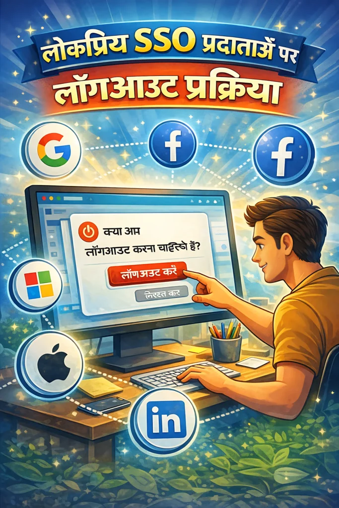 लोकप्रिय SSO प्रदाताओं पर लॉगआउट प्रक्रिया